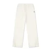Pantaloni din tricot cu tiv deschis, mărimi asiatice „Egret”