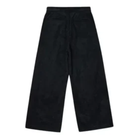 Pantaloni din velur cu croi larg Mărimi asiatice „Negru”
