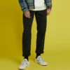 Pantaloni Easy Waist Carpenter, mărimi asiatice, „Negru”