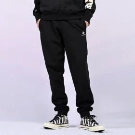 Pantaloni jogger cu broderie în formă de stea și chevron FT Mărimi asiatice „Negru”