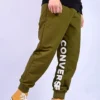 Pantaloni jogger cu logo, mărimi asiatice „Verde măslin”