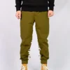 Pantaloni jogger cu logo, mărimi asiatice „Verde măslin”