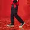 Pantaloni lungi casual Mărimi asiatice „Negru Roșu”