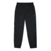 Pantaloni lungi de jogging casual, sport, cu buzunare multiple, țesuți, negru închis