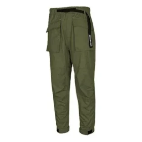 Pantaloni lungi tricotati cu multi buzunari pentru barbati, verde inchis Pantaloni lungi tricotati cu multi buzunari pentru barbati, verde inchis