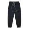 Pantaloni/pantaloni de sport/pantaloni de jogging cu Șireturi, culoare solidă, negru închis