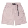 Pantaloni scurți clasici de lungime medie, țesuți, mărime asiatică „Pink Sage”