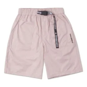 Pantaloni scurți clasici de lungime medie, țesuți, mărime asiatică „Pink Sage”