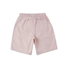 Pantaloni scurți clasici de lungime medie, țesuți, mărime asiatică „Pink Sage”