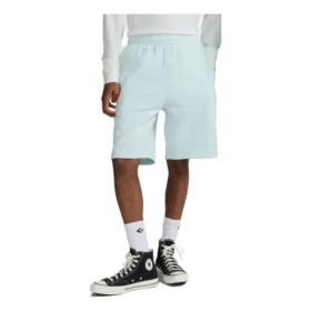 Pantaloni scurți din fleece cu croială standard și broderie în formă de stea, mărime asiatică „Albastru deschis”