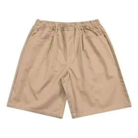 Pantaloni scurți largi cu 5 buzunare, mărimi asiatice „Kaki” Pantaloni scurți largi cu 5 buzunare, mărimi asiatice „Kaki”