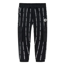 Pantaloni sport din tricot cu logo tipărit, mărimi asiatice „Negru Alb”