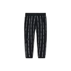 Pantaloni sport din tricot cu logo tipărit, mărimi asiatice „Negru Alb”