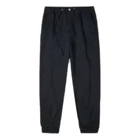 Pantaloni sport/pantaloni/pantaloni de jogging Converse pentru bărbați, de culoare solidă, cu talie înaltă, negri