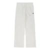 Pantaloni tricotati cu logo Mărimi asiatice „Ivory”