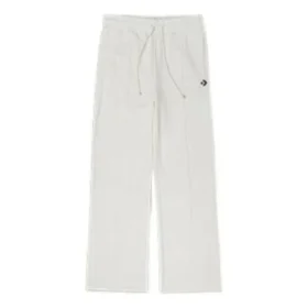Pantaloni tricotati cu logo Mărimi asiatice „Ivory”