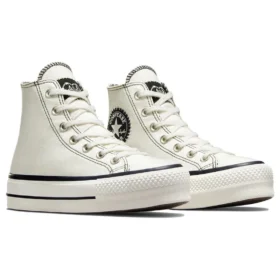 Pantofi Chuck Taylor All Star Lift Platform Hi „Alb Negru”