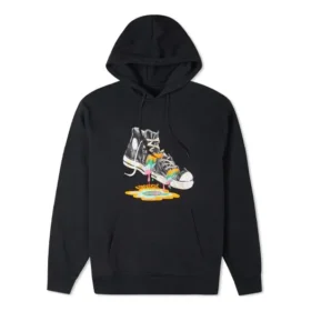 Pantofi cu imprimeu, căptușiți cu fleece, negri