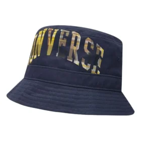 Pălărie mare cu logo în carouri „Navy”