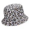 Pălărie reversibilă cu imprimeu leopard „White”