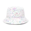 Pălărie reversibilă tip bucket cu stropi de vopsea „Alb”