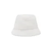 Pălărie tip bucket din fleece „White”