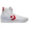 Pro Leather High „Summer Drip – Alb/Roșu universitar”