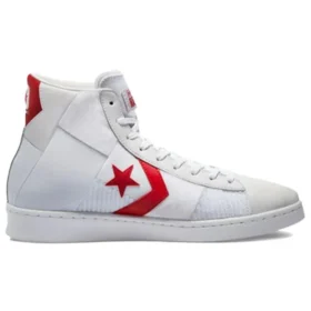 Pro Leather High „Summer Drip – Alb/Roșu universitar”