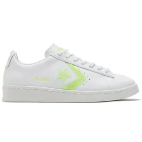 Pro Leather Low „Colecția Hi-Vis – Alb Lemon Neon”