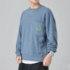 Pulover Carpenter Crew Mărimi asiatice „Lakeside Blue”