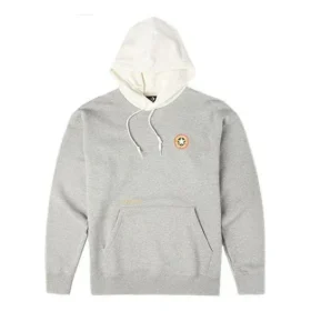 Pulover casual cu glugă și mâneci lungi, brodat, pentru bărbați, Converse x Bugs Bunny, gri