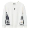Pulover casual cu guler Asia Sizing „Alb Negru”