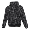 Pulover casual sportiv pentru bărbați Converse, cu glugă, căptușit cu fleece, imprimeu Splash Ink pe toată suprafața
