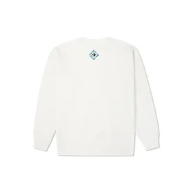 Pulover cu guler rotund și căptușeală din fleece, cu buzunar la piept, din seria Converse New Year pentru bărbați, alb lapte Pulover cu guler rotund și căptușeală din fleece, cu buzunar la piept, din seria Converse New Year pentru bărbați, alb lapte