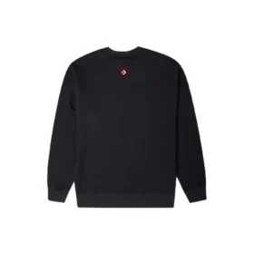 Pulover cu guler rotund și căptușeală din fleece, cu buzunar la piept, din seria Converse New Year pentru bărbați, negru închis Pulover cu guler rotund și căptușeală din fleece, cu buzunar la piept, din seria Converse New Year pentru bărbați, negru închis