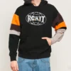 Pulover pentru bărbați Converse x Rokit cu îmbinări încrucișate, negru