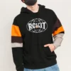 Pulover pentru bărbați Converse x Rokit cu îmbinări încrucișate, negru