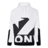 Pulover sport cu guler ridicat și logo Converse în culori contrastante pentru bărbați, alb