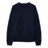 Pulover sport tricotat cu guler rotund, culoare solidă, pentru bărbați, Converse x Kim Jones, albastru marin