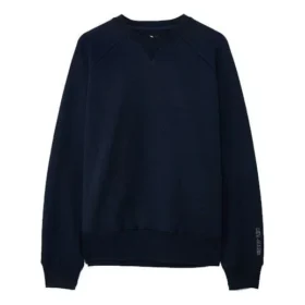 Pulover sport tricotat cu guler rotund, culoare solidă, pentru bărbați, Converse x Kim Jones, albastru marin