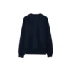 Pulover sport tricotat cu guler rotund, culoare solidă, pentru bărbați, Converse x Kim Jones, albastru marin