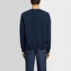 Pulover sport tricotat cu guler rotund, culoare solidă, pentru bărbați, Converse x Kim Jones, albastru marin