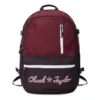 Rucsac cu logo Chuck Taylor și margini drepte „Burgundy”