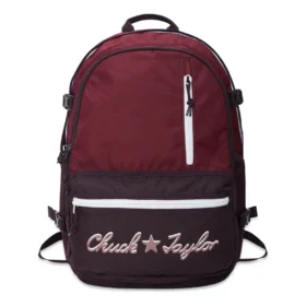 Rucsac cu logo Chuck Taylor și margini drepte „Burgundy”