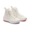 Run Star Hike Platform High „Embroidered Floral – Egret”