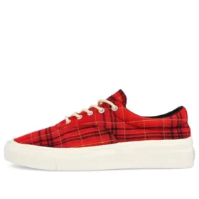 Skid Grip Low „Twisted Plaid – Haute Red”