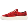 Skid Grip Low „Twisted Plaid – Haute Red”