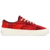 Skid Grip Low „Twisted Plaid – Haute Red”