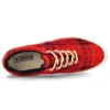 Skid Grip Low „Twisted Plaid – Haute Red”