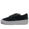 SkidGrip Pantofi casual din pânză, cu talpă joasă, stil retro, negru-alb